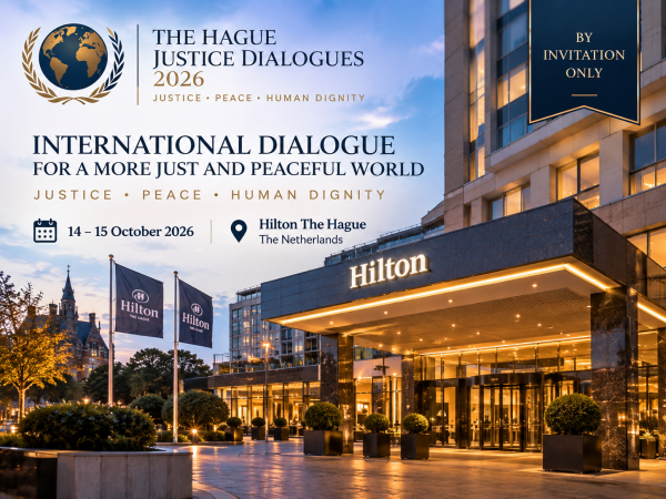 The Hague Justice Dialogues 2026: Internationale stemmen komen in Den Haag samen voor rechtvaardigheid, vrede en menselijke waardigheid